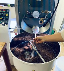 Coffee roasting in small batches