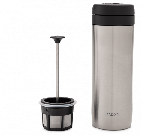 Espro Travel Press 300ml - Colour: Stainless steel