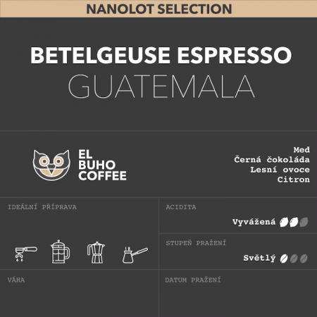 Betelgeuse Espresso - Packaging: 250g